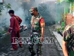 Babinsa Koramil 11/Mertoyudan Dampingi Kegiatan Fogging