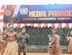 Medal Parade Satgas KIZI XX-T/MONUSCO, Pamerkan Kesenian Khas Indonesia