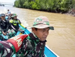 Babinsa, Bhabinkamtibmas, dan Masyarakat Bersatu Melaksanakan Patroli di Area Rawan di Kali Desa Waci