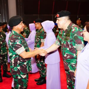 Panglima TNI Terima Laporan Korps Kenaikan Pangkat 16 Perwira Tinggi TNI