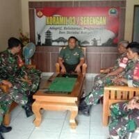 Jaga Kekompakan dan Kekeluargaan, Inilah Arahan Apel Pagi Danramil 03/Serengan