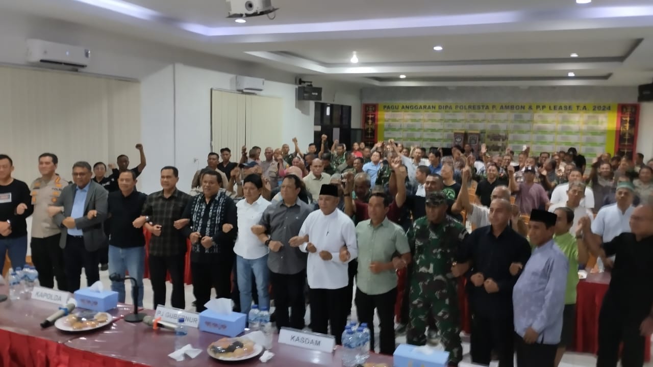 Forkopimda Maluku Gelar Rapat Koordinasi Cegah Tindakan Kriminalitas Ke Depan