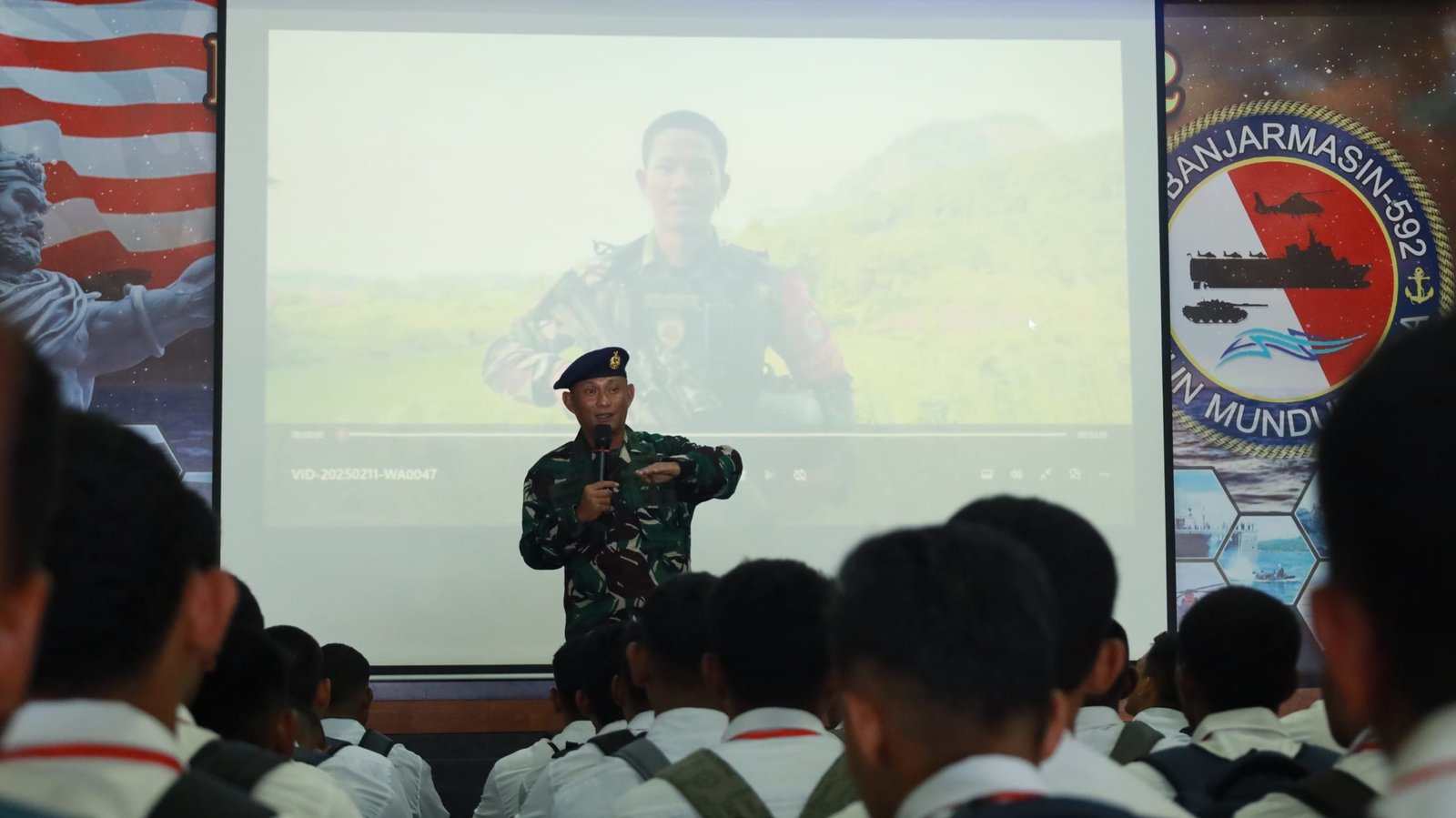 Lantamal XIV Sorong, Berikan Motivasi, Membangkitkan Semangat Casis Tamtama PK TNI AL Panda Sorong