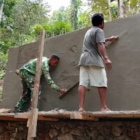 Program Manunggal Air TMMD Ke-123 Kodim 1510/Sula, Pembangunan Bak Air Hampir Rampung