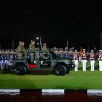 Panglima TNI Hadiri Parade Senja dan Penurunan Bendera Dipimpin Presiden RI Prabowo Subianto