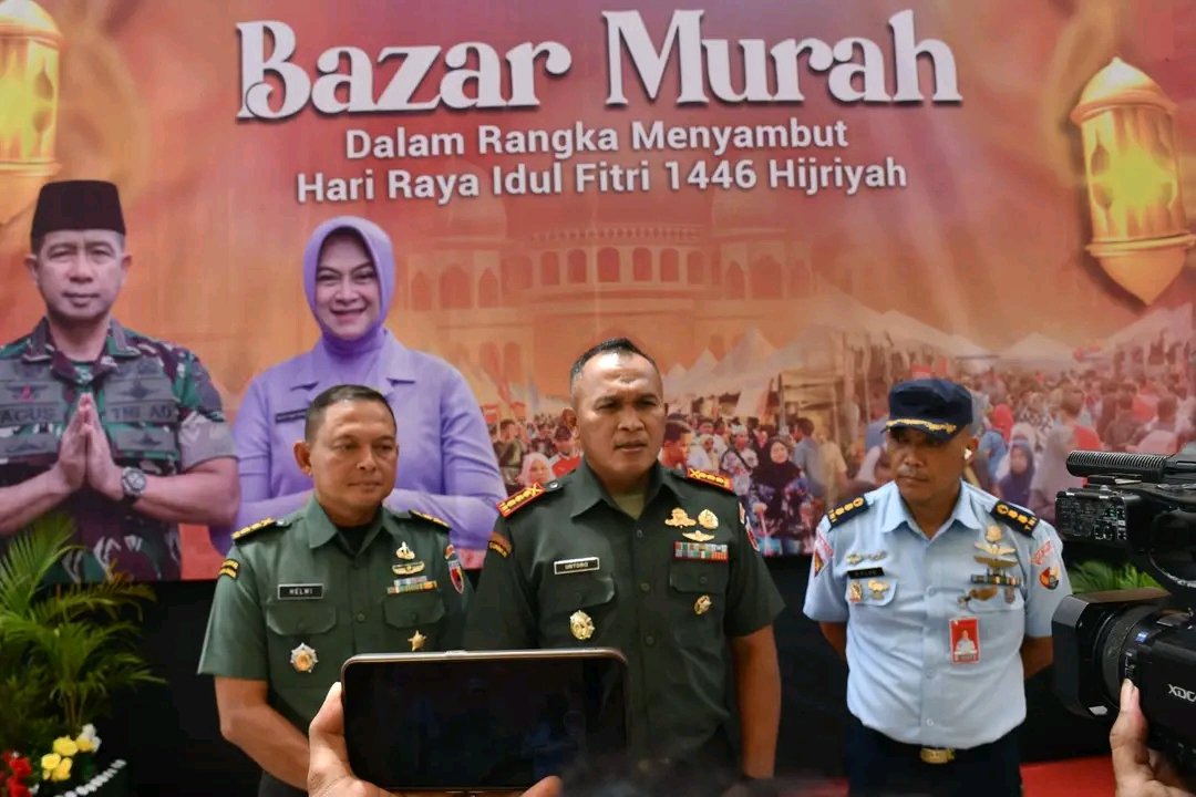 Bantu Masyarakat Jelang Lebaran, Bazar Murah TNI Digelar di PBC Kota Madiun