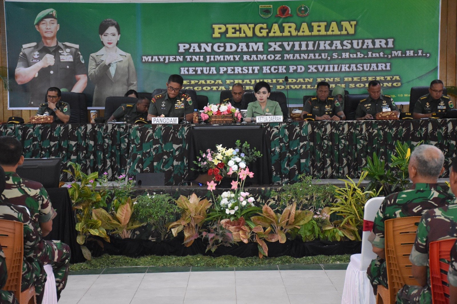 Pangdam XVIII/Kasuari, Laksanakan Kunjungan Kerja ke Korem 181/Praja Vira Tama