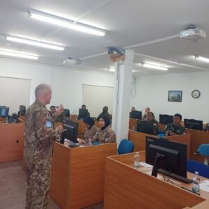 Satgas CIMIC XXXI-O Laksanakan VADB Training di Head Quarter, Old Camp, Naqoura