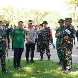 Danlanud Sultan Hasanuddin Tinjau Latihan Kesiapsiagaan Penanggulangan Bencana Alam di Wilayah Makassar