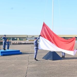 Danlanud Sultan Hasanuddin Pimpin Upacara 17-an, Bacakan Sambutan Kasau