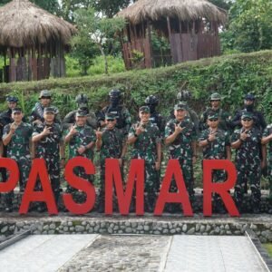 Lantamal XIV Sambut Kunker Strategis Pangkogabwilhan III di Provinsi PBD