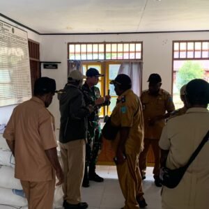 Dansatgas Yonif 763/SBA Hadiri Rapat Perencanaan dan Penerapan Dapur Sehat di Tengah Masyarakat Perbatasan