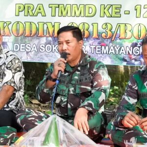 Pra- TMMD ke- 125 Bojonegoro di Desa Soko Temayang Telah Dimulai