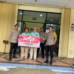 Pengamanan Kegiatan Ibadah Minggu Kasih Berlangsung Kondusif di Wilayah Hukum Polsek Cikupa