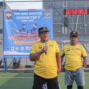 Menuju HUT Bhayangkara ke-79, Senkom Mitra Polri Kota Cilegon Gelar Fun Mini Soccer SENKOM CUP 2
