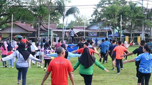 Senam SKJ 88 Awali Kegiatan CFD Lanud Sultan Hasanuddin
