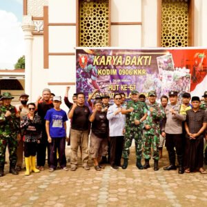 Kodim 0906/Kkr Gelar Karya Bakti Dalam Rangka HUT Kodam VI/Mulawarman ke-67