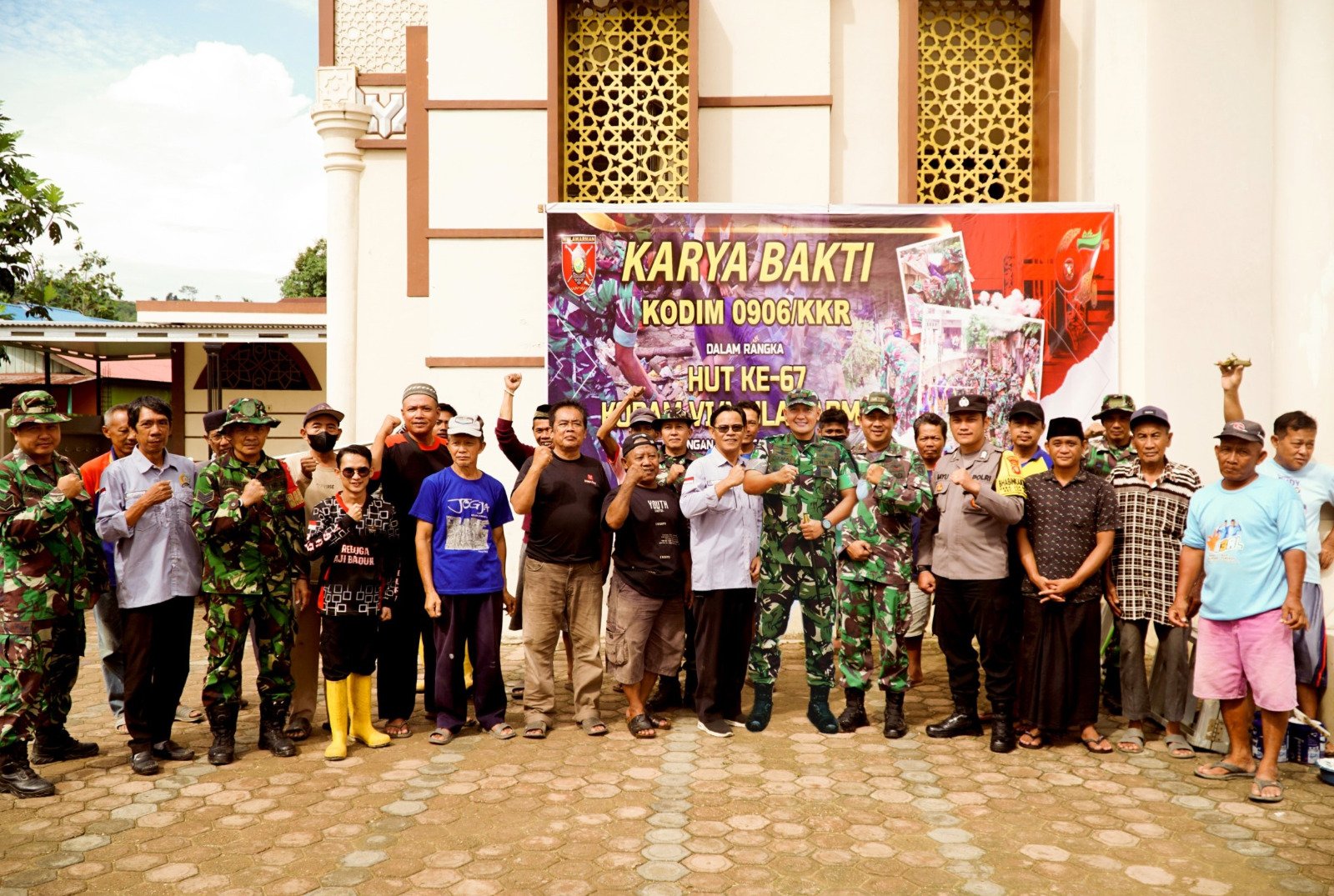 Kodim 0906/Kkr Gelar Karya Bakti Dalam Rangka HUT Kodam VI/Mulawarman ke-67
