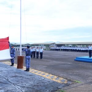 Tingkatkan Nasionalisme dan Disiplin Prajurit, Lanud Sultan Hasanuddin Gelar Upacara Bendera