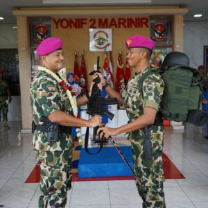 Helilintar Pimpin Pasopati: Tongkat Komando Yonif 2 Marinir Resmi Berpindah