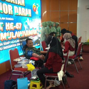 Rayakan HUT Kodam, Kodim 0906/Kkr gelar Pengobatan Gratis Dan Donor Darah