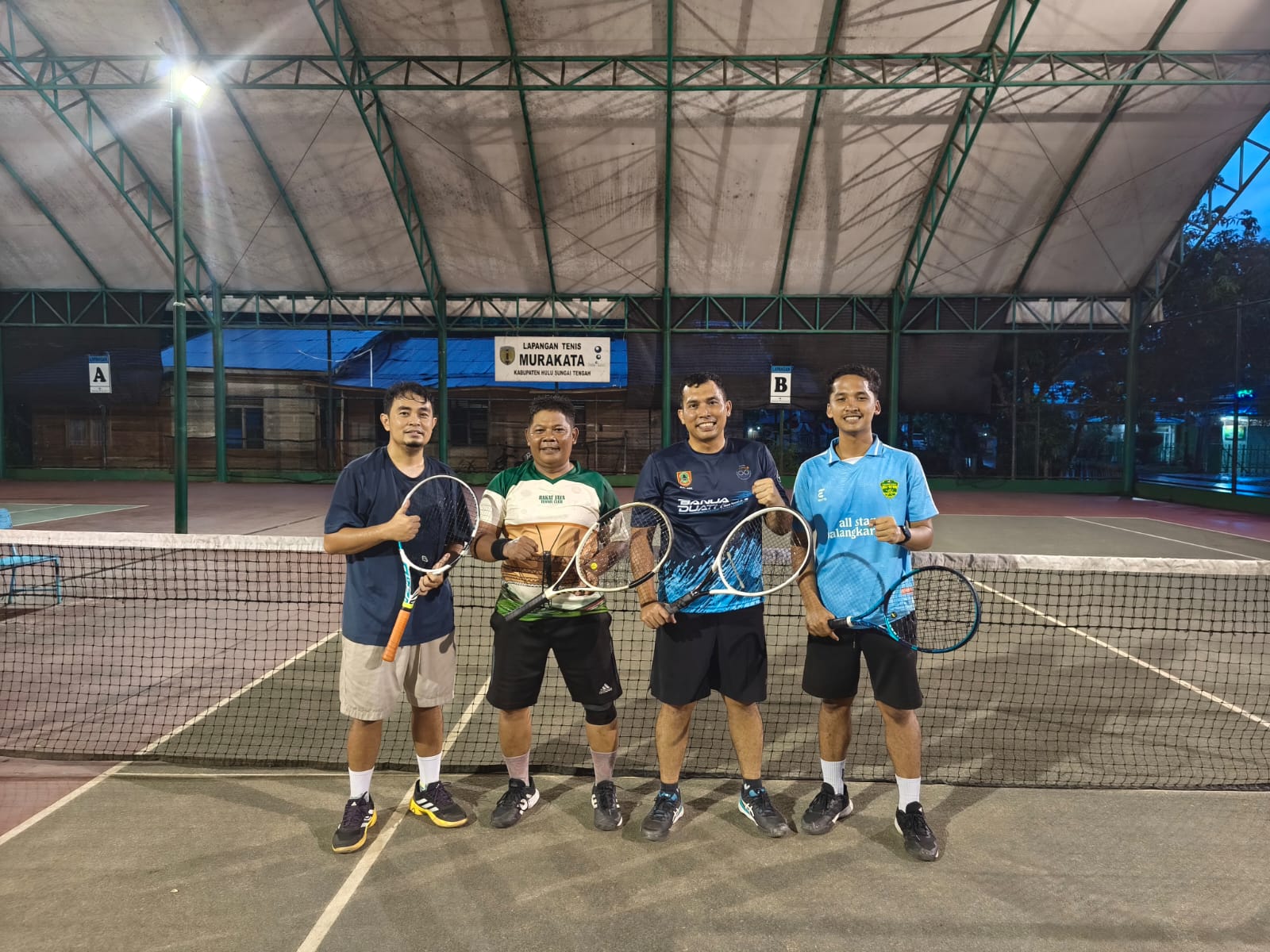 Main Tenis, Dandim 1002/HST Eratkan Kebersamaan dengan Rakat Jaya