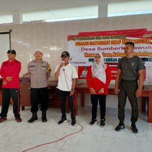 Sinergi TNI dan Pemerintah Probolinggo Galakkan GERMAS di Leces