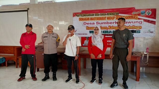 Sinergi TNI dan Pemerintah Probolinggo Galakkan GERMAS di Leces