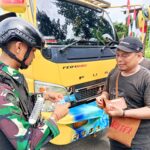 Ciptakan Rasa Aman, Satgas Pamtas  Yonif 410/Alugoro Laksanakan Sweeping Jalur Lintas Perbatasan