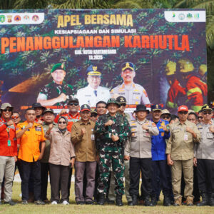 Kodim 0906/Kkr Gelar Apel Kesiapsiagaan Penanggulangan Kebakaran Hutan dan Lahan