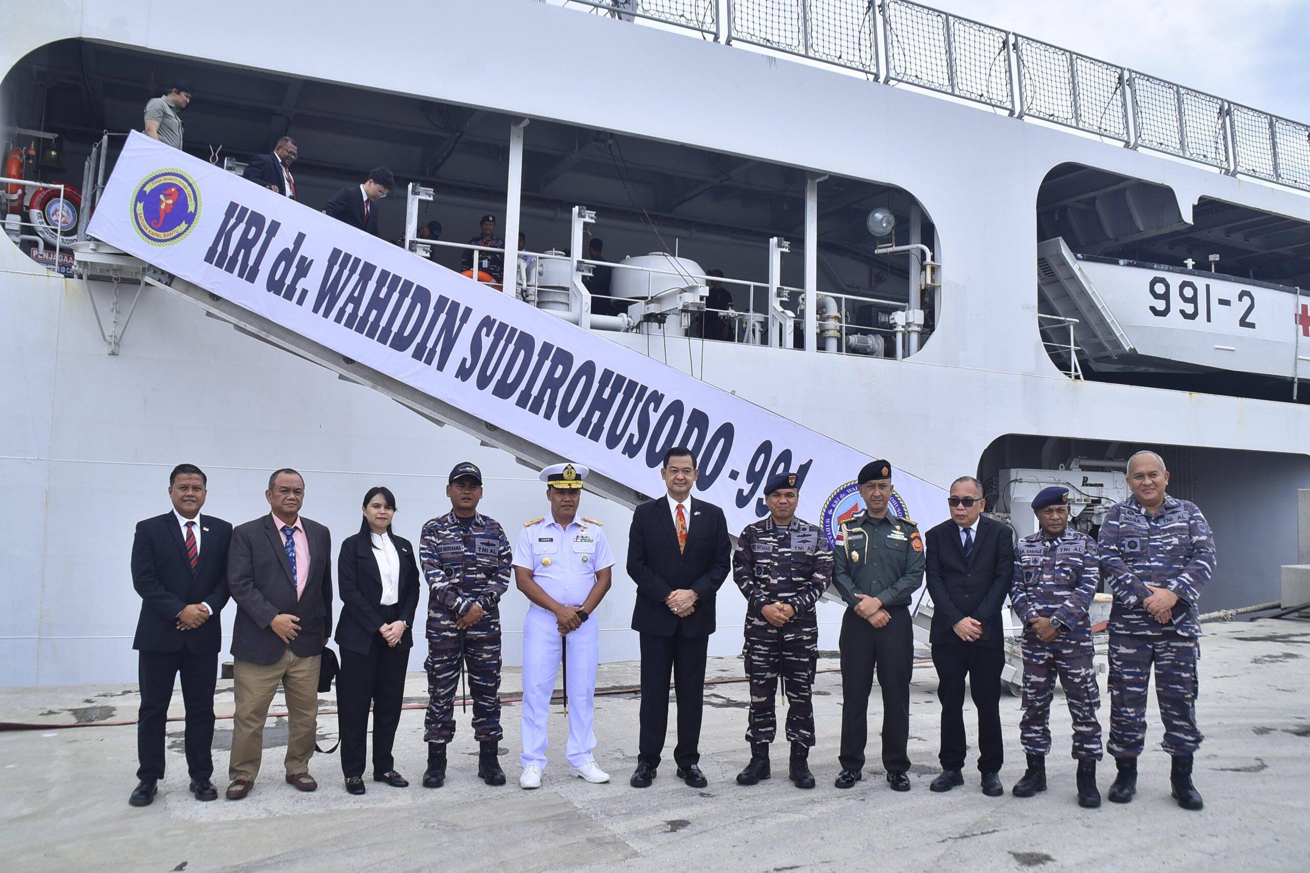 Satgas Port Visit TNI AL Tiba di Papua New Guinea, Laksanakan Courtesy Call ke KBRI di Port Moresby