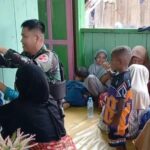 Satgas Yonif 410/Alugoro Gelar Posyandu di Distrik Kamundan