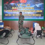 Kodim 1008/Tabalong Gelar Donor Darah dan Pengobatan Umum dalam Rangka HUT TNI ke-80