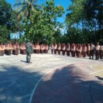 Pembinaan Pramuka di SMPN 9 Barabai, Babinsa Ajak Siswa Aktif dan Disiplin