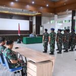 Berikan Efek Jera, Danlanud Sultan Hasanuddin Pimpin Sidang Disiplin Perkara Judi Online