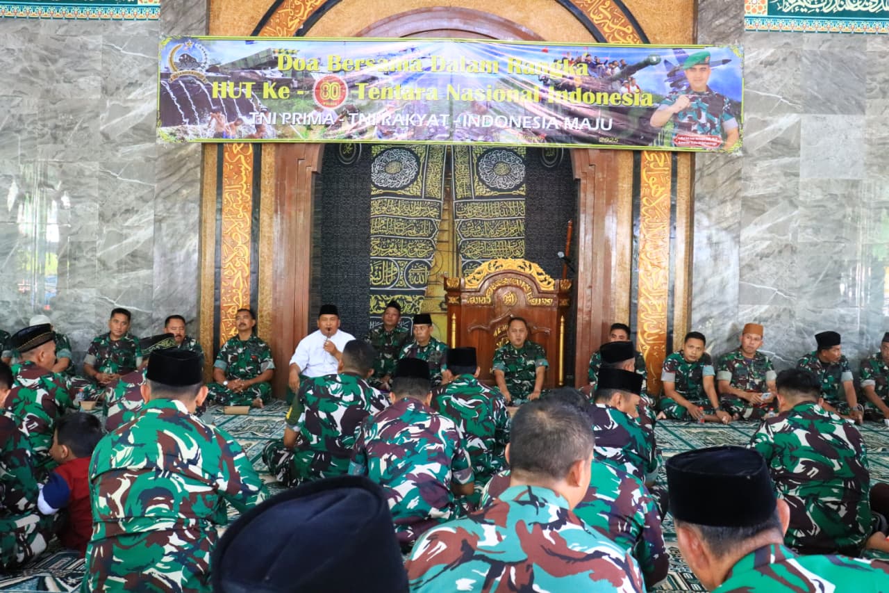 Kodim 0820/Probolinggo Gelar Do’a Bersama Peringati HUT Ke-80 TNI