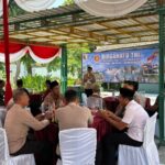 Hadiri Tasyakuran HUT TNI, Kapolsek Widang Bersama Anggota Beri Ucapan Selamat