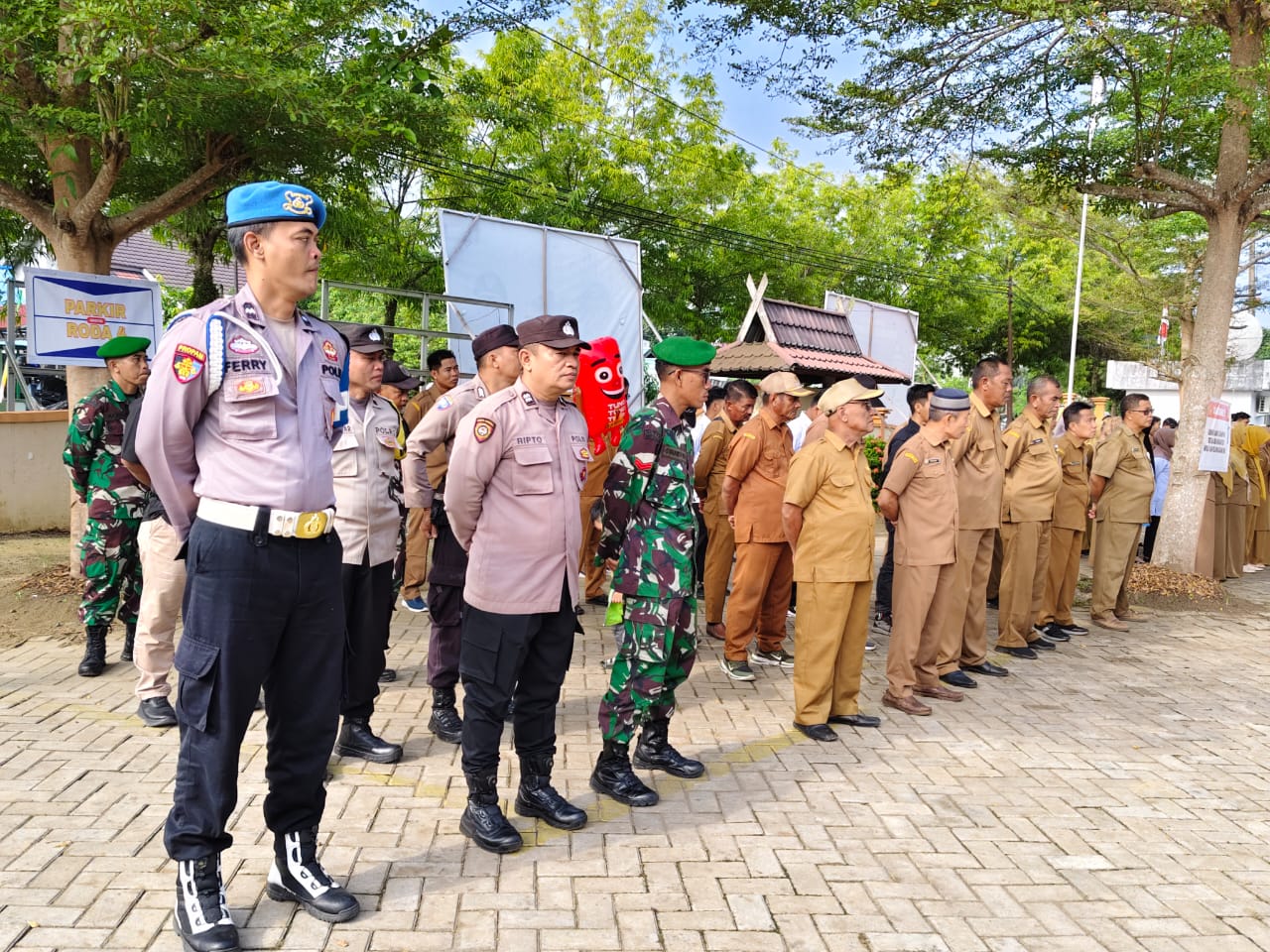 TNI, Polri, dan Pemerintah Kecamatan Labuan Amas Utara Sepakat Perkuat Kamtibmas dan Pembangunan Daerah