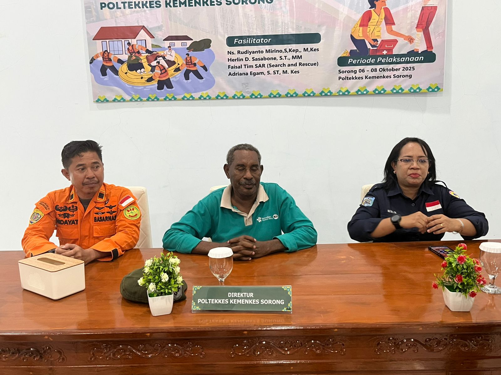 Simulasi Manajemen Bencana di Poltekkes Sorong, Siapkan Mahasiswa Tenaga Kesehatan Hadapi Situasi Darurat