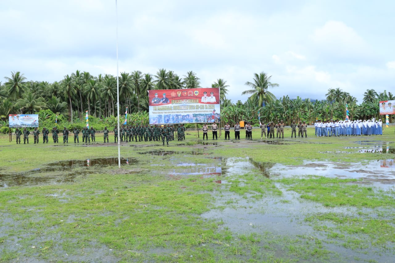 TMMD Ke-126 Kodim 1505/Tidore Resmi Dibuka, TNI Siap Wujudkan Pemerataan Pembangunan di Oba Selatan