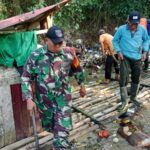 Plh. Danramil 1002-04/LAS: Gotong Royong Cerminan Kemanunggalan TNI dan Rakyat