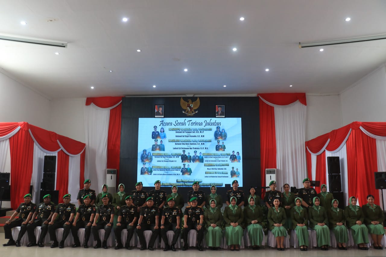 Danrem 101/Antasari Pimpin Sertijab Dandim 1008/Tabalong dan Sejumlah Pejabat Korem