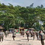 Jum’at Sehat, Anggota Kodim 1002/HST Jalan Santai Keliling Kota Barabai
