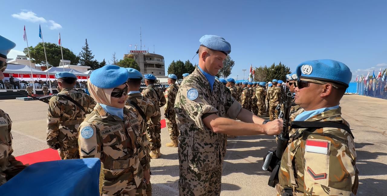 Prajurit Konga 2025 Terima Penghargaan UN Medal Setelah 6 Bulan Misi Perdamaian di Lebanon