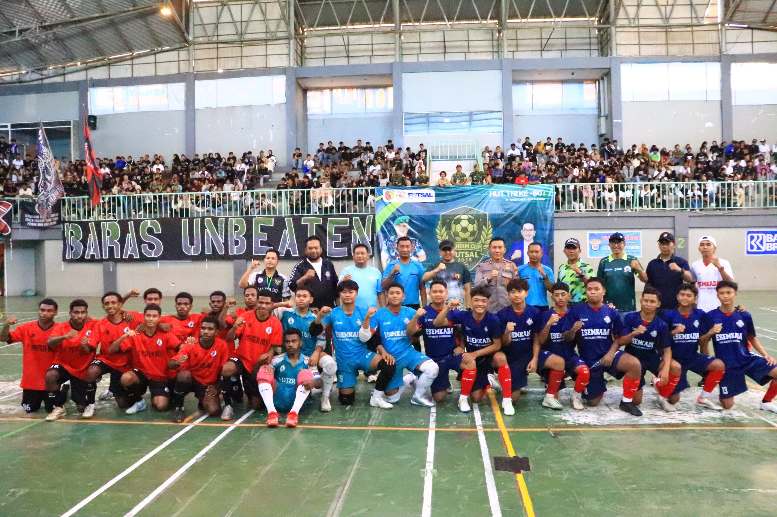 Semarak HUT TNI ke-80, Dandim Probolinggo Dorong Lahirnya Atlet Muda Lewat Kejuaraan Futsal Dandim Cup