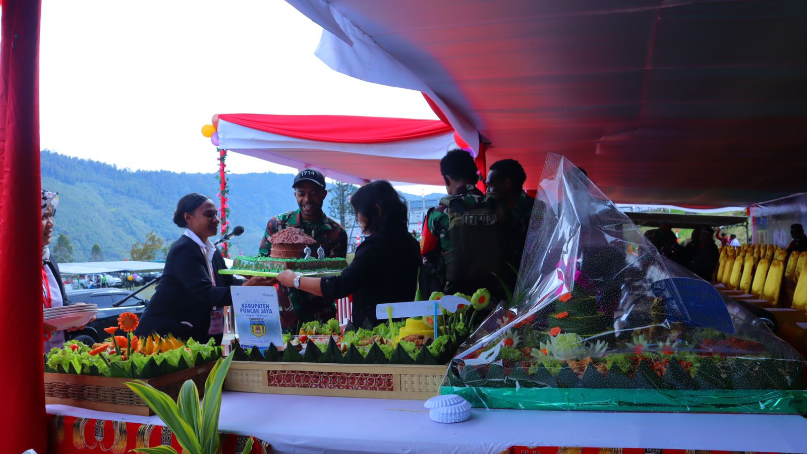 Kodim 1714/PJ Dukung Pemerintah Daerah Gelar Syukuran HUT Ke-29 Kabupaten Puncak Jaya