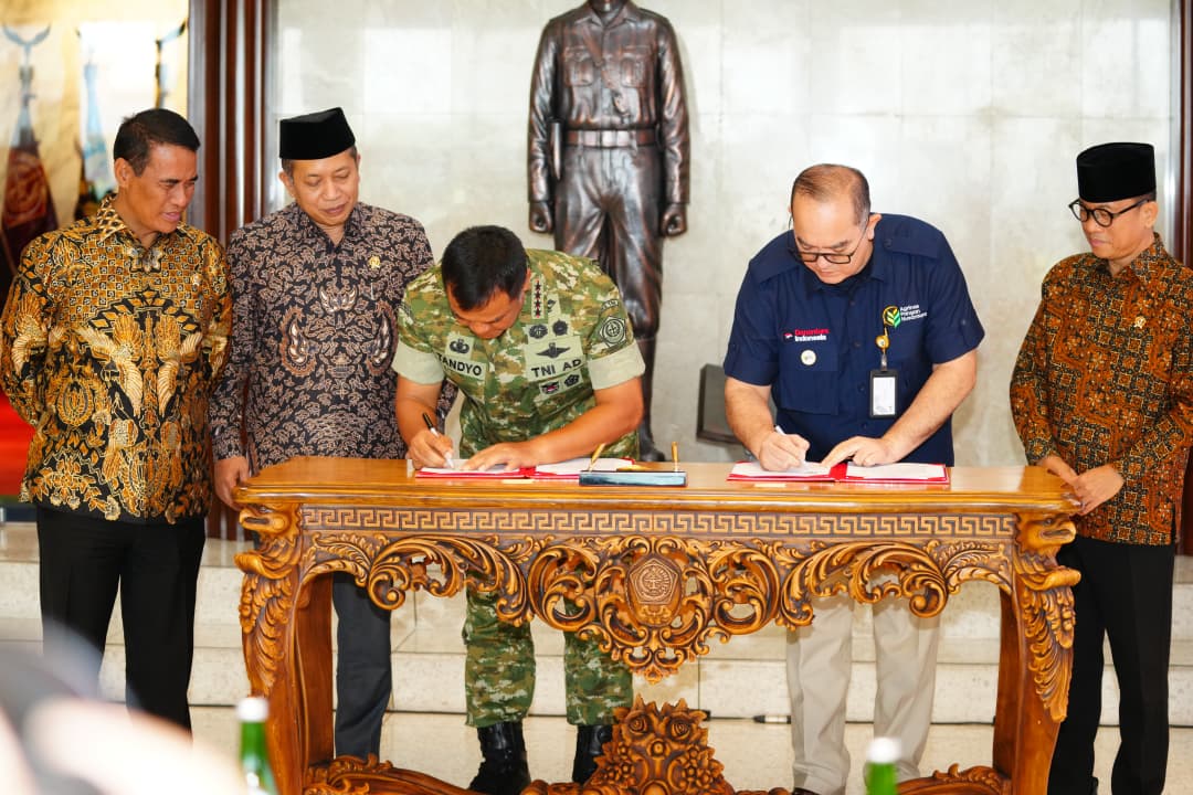 TNI dan PT Agrinas Pangan Nusantara Tandatangani PKS Percepatan Pembangunan KDKMP