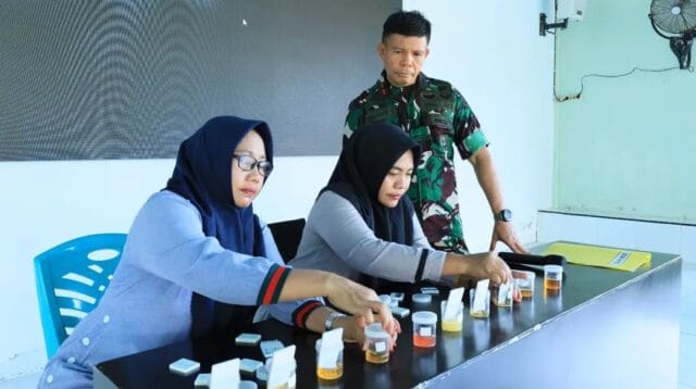 Cegah Penyalahgunaan Narkoba, Kodim 1505/Tidore Lakukan Tes Urine Tanpa Pemberitahuan