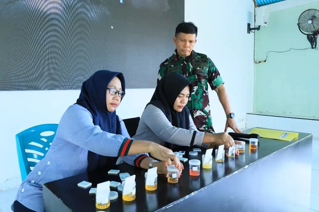 Cegah Penyalahgunaan Narkoba, Kodim 1505/Tidore Lakukan Tes Urine Tanpa Pemberitahuan