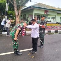 Dandim 1505/Tidore Sambut Kedatangan Personel Yon TP 866/Satria Gamrange dan Brigif TP 28/Bari Fola di Sofifi